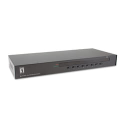 LevelOne KVM-3208 commutateur écran, clavier et souris Grille de montage Noir