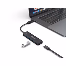 Equip 128959 hub & concentrateur USB 3.2 Gen 1 (3.1 Gen 1) Type-A 5000 Mbit/s Noir