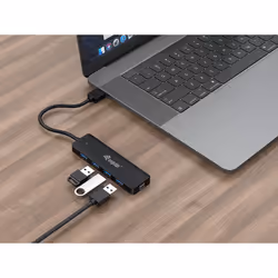 Equip 128959 hub & concentrateur USB 3.2 Gen 1 (3.1 Gen 1) Type-A 5000 Mbit/s Noir - Vue supplémentaire 5