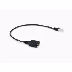 Equip 147944, RJ-9, Mâle, 2 x 3.5mm, Femelle, 0,25 m, Noir
