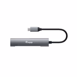 Equip 128963 hub & concentrateur USB 3.2 Gen 1 (3.1 Gen 1) Type-C 5000 Mbit/s Noir, Argent