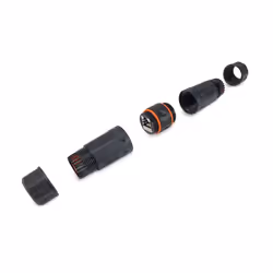 Equip 221162 changeur de genre de câble RJ-45 Noir, Orange