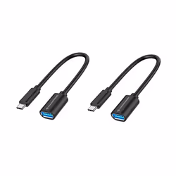 Conceptronic ABBY11B, 0,2 m, USB C, USB A, USB 3.2 Gen 1 (3.1 Gen 1), 5000 Mbit/s, Noir
