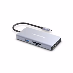 Conceptronic DONN20G station d'accueil Avec fil USB 3.2 Gen 1 (3.1 Gen 1) Type-C Gris - Vue supplémentaire 4
