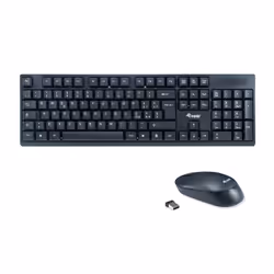 Equip 245223, Taille réelle (100 %), RF sans fil, QWERTY, Noir, Souris incluse