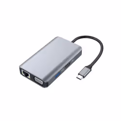 Conceptronic DONN21G station d'accueil Avec fil USB 3.2 Gen 1 (3.1 Gen 1) Type-C Gris - Vue supplémentaire 4