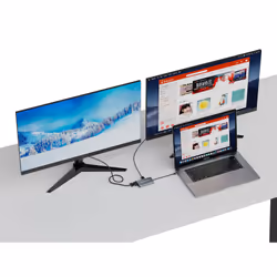 Conceptronic DONN21G station d'accueil Avec fil USB 3.2 Gen 1 (3.1 Gen 1) Type-C Gris - Vue supplémentaire 5