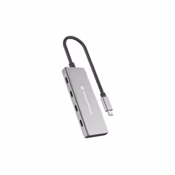 Conceptronic HUBBIES16G, USB 3.2 Gen 2 (3.1 Gen 2) Type-C, USB 3.2 Gen 2 (3.1 Gen 2) Type-C, 10000 Mbit/s, Gris, Aluminium, 1 ...