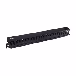 Equip 327314, Panneau de gestion de câbles, Noir, 1U, Chine, 482,6 mm, 44,5 mm