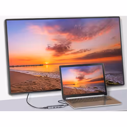 Conceptronic DONN23G station d'accueil Avec fil USB 3.2 Gen 1 (3.1 Gen 1) Type-C Gris - Vue supplémentaire 7