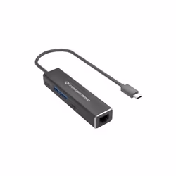 Conceptronic ABBY14B, Avec fil, USB 3.2 Gen 1 (3.1 Gen 1) Type-C, 10,100,1000,2500 Mbit/s, IEEE 802.1Q, IEEE 802.1p, IEEE 802 ...