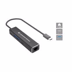 Conceptronic ABBY14B station d'accueil Avec fil USB 3.2 Gen 1 (3.1 Gen 1) Type-C Gris