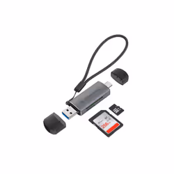 Conceptronic BIAN05G lecteur de carte mémoire USB 3.2 Gen 1 (3.1 Gen 1) Type-A/Type-C Gris - Vue supplémentaire 4