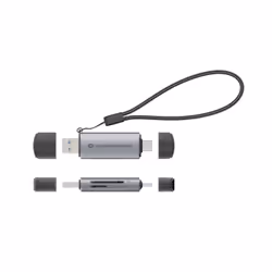 Conceptronic BIAN05G lecteur de carte mémoire USB 3.2 Gen 1 (3.1 Gen 1) Type-A/Type-C Gris - Vue supplémentaire 6