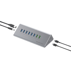 Conceptronic HUBBIES18G hub & concentrateur USB 3.2 Gen 1 (3.1 Gen 1) Type-B 5000 Mbit/s Gris