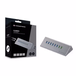 Conceptronic HUBBIES18G hub & concentrateur USB 3.2 Gen 1 (3.1 Gen 1) Type-B 5000 Mbit/s Gris