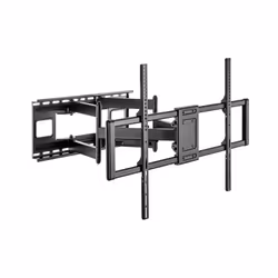 Equip 650343, 200 x 200 mm, 900 x 600 mm, -5 - 5°, -60 - 60°, Acier inoxydable, Noir