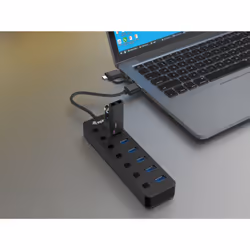 Equip 128965 hub & concentrateur USB 3.2 Gen 1 (3.1 Gen 1) Type-A 5000 Mbit/s Noir