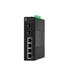LevelOne IGS-2106P commutateur réseau Géré L2 Gigabit Ethernet (10/100/1000) Connexion Ethernet, supportant l'alimentation via ce port (PoE) Noir