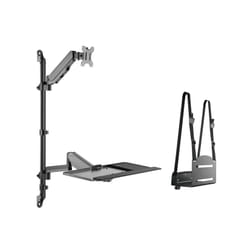 Equip 650170 support et équerre de station de travail/PC tout en un 8 kg Noir 43,2 cm (17") 81,3 cm (32")