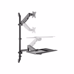 Equip 650170 support et équerre de station de travail/PC tout en un 8 kg Noir 43,2 cm (17") 81,3 cm (32")
