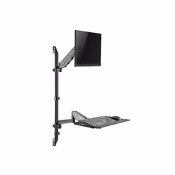 Equip 650170 support et équerre de station de travail/PC tout en un 8 kg Noir 43,2 cm (17") 81,3 cm (32") - Vue supplémentaire 8