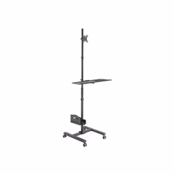 Equip 650171, Panier multimédia, Noir, Plastique, Acier inoxydable, PC, 8 kg, 43,2 cm (17")