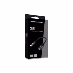 Conceptronic ABBY18B changeur de genre de câble USB-C USB-A Noir