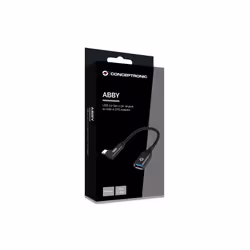 Conceptronic ABBY19B changeur de genre de câble USB-C USB-A Noir