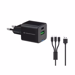 Conceptronic ALTHEA16B, Intérieure, Secteur, 20 V, 1,5 m, Noir