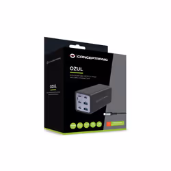 Conceptronic OZUL06BE chargeur d'appareils mobiles Universel Noir Secteur Charge rapide Intérieure - Vue supplémentaire 4