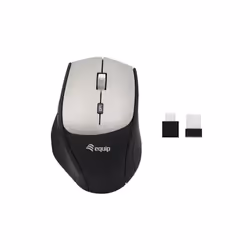 Equip 245115, Droitier, Optique, RF sans fil, 2400 DPI, Noir
