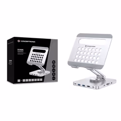 Conceptronic DONN26G chariot et support multimédia Argent Tablette