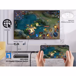 LevelOne GEU-0525 commutateur réseau Non-géré 2.5G Ethernet (100/1000/2500) Noir - Vue supplémentaire 8