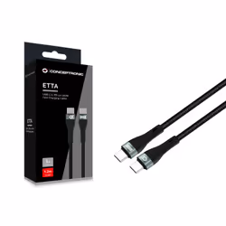 Conceptronic ETTA01B12 câble USB USB 2.0 1,2 m USB C Noir