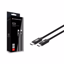 Conceptronic ETTA02B20 câble USB USB 3.2 Gen 2 (3.1 Gen 2) 2 m USB C Noir - Vue supplémentaire 3