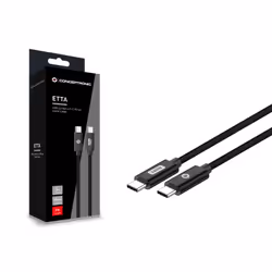 Conceptronic ETTA03B12 câble USB USB 2.0 1,2 m USB C Noir