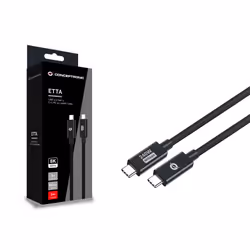 Conceptronic ETTA04B20 câble USB USB4 Gen 3x2 2 m USB C Noir - Vue supplémentaire 3