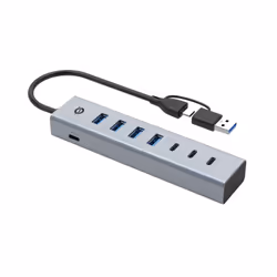 Conceptronic HUBBIES20G hub & concentrateur USB 3.2 Gen 1 (3.1 Gen 1) Type-C 5000 Mbit/s Gris
