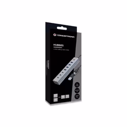 Conceptronic HUBBIES20G hub & concentrateur USB 3.2 Gen 1 (3.1 Gen 1) Type-C 5000 Mbit/s Gris - Vue supplémentaire 4