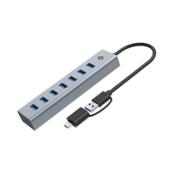 Conceptronic HUBBIES21G hub & concentrateur USB 3.2 Gen 1 (3.1 Gen 1) Type-A 5000 Mbit/s Gris