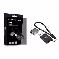 Conceptronic BIAN07B lecteur de carte mémoire USB 3.2 Gen 1 (3.1 Gen 1) Type-A Noir - Vue supplémentaire 4