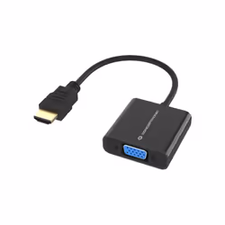 Conceptronic ABBY20B, 0,25 m, HDMI Type A (Standard), VGA (D-Sub), Mâle, Femelle, Droit