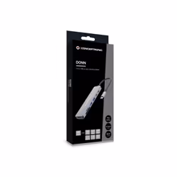 Conceptronic DONN28G station d'accueil Avec fil USB 3.2 Gen 1 (3.1 Gen 1) Type-C Gris - Vue supplémentaire 6