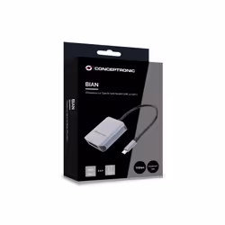 Conceptronic BIAN08G lecteur de carte mémoire USB 3.2 Gen 2 Type-C Gris - Vue supplémentaire 5