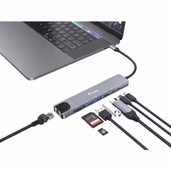 Equip 133497 station d'accueil Avec fil USB Type-C Noir, Gris - Vue supplémentaire 4