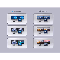 Conceptronic DONN30B station d'accueil Avec fil Thunderbolt 4 Noir - Vue supplémentaire 6