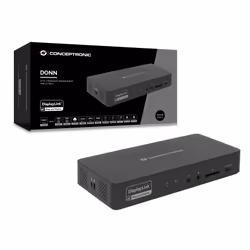 Conceptronic DONN31B station d'accueil Avec fil USB 3.2 Gen 2 (3.1 Gen 2) Type-C Noir - Vue supplémentaire 5