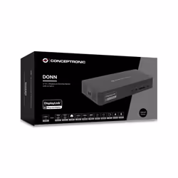 Conceptronic DONN31B station d'accueil Avec fil USB 3.2 Gen 2 (3.1 Gen 2) Type-C Noir - Vue supplémentaire 6