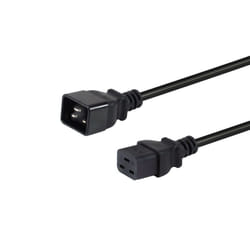 Equip 112130 câble électrique Noir 1,8 m IEC C20 IEC C19